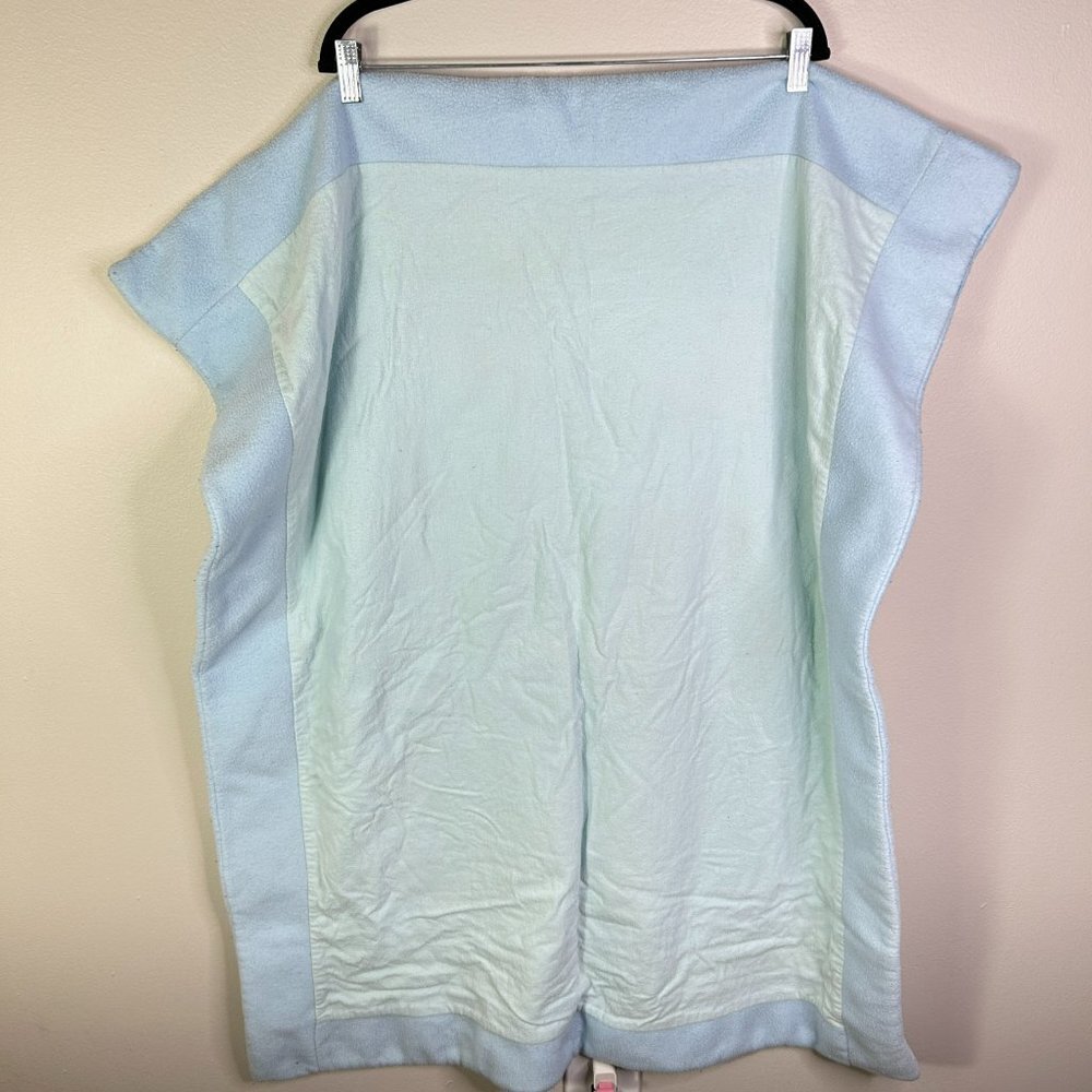 Bear Baby Blanket Blue/Green Size 41"x32" - Picture 6 of 6